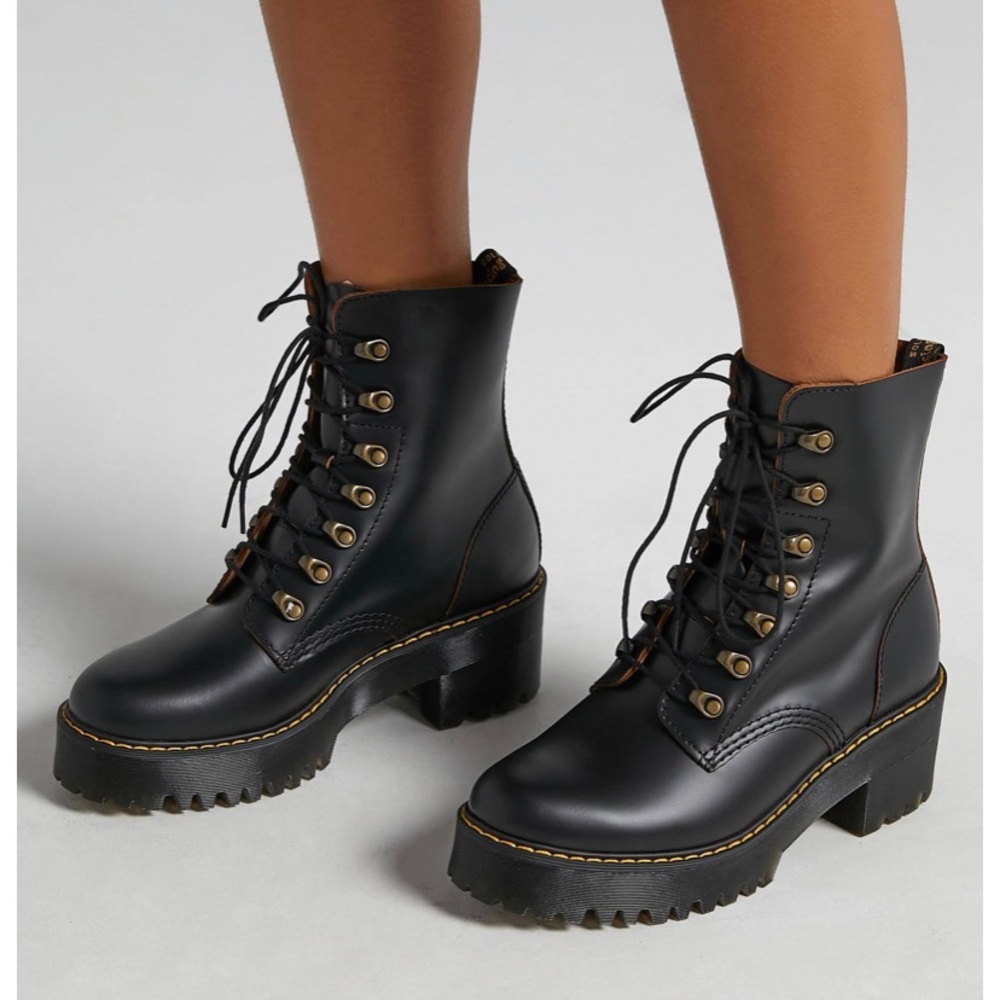 Dr. Martens Leona Heeled Boot women’s 10 Free Ship